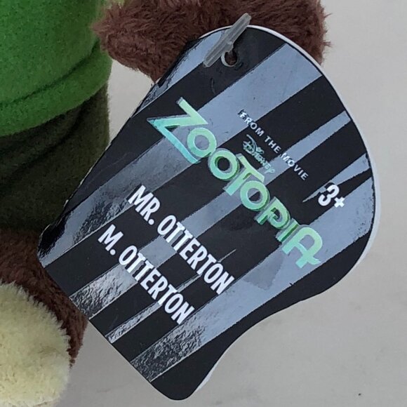 Disney Zootopia New w/Tag Mr.Otterton 9-Inch Plush Stuffed Animal - Picture 6 of 9